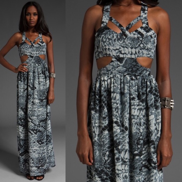 Stylestalker Python Cuts Maxi Dress - Picture 4 of 5